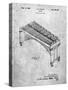 PP967-Slate Musser Marimba Patent Poster-Cole Borders-Stretched Canvas