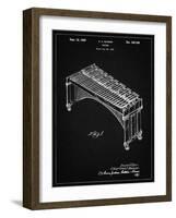 PP967-Vintage Black Musser Marimba Patent Poster-Cole Borders-Framed Giclee Print