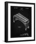 PP967-Vintage Black Musser Marimba Patent Poster-Cole Borders-Framed Giclee Print