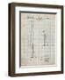 PP970-Antique Grid Parchment Night Stick Patent Poster-Cole Borders-Framed Giclee Print