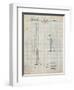 PP970-Antique Grid Parchment Night Stick Patent Poster-Cole Borders-Framed Giclee Print