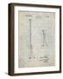 PP970-Antique Grid Parchment Night Stick Patent Poster-Cole Borders-Framed Giclee Print