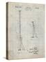 PP970-Antique Grid Parchment Night Stick Patent Poster-Cole Borders-Stretched Canvas