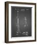 PP970-Black Grid Night Stick Patent Poster-Cole Borders-Framed Giclee Print