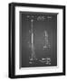 PP970-Black Grid Night Stick Patent Poster-Cole Borders-Framed Premium Giclee Print