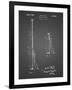 PP970-Black Grid Night Stick Patent Poster-Cole Borders-Framed Giclee Print