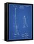 PP970-Blueprint Night Stick Patent Poster-Cole Borders-Framed Stretched Canvas