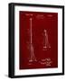 PP970-Burgundy Night Stick Patent Poster-Cole Borders-Framed Giclee Print