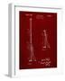 PP970-Burgundy Night Stick Patent Poster-Cole Borders-Framed Giclee Print