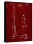 PP970-Burgundy Night Stick Patent Poster-Cole Borders-Stretched Canvas