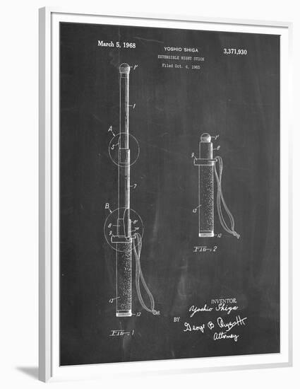 PP970-Chalkboard Night Stick Patent Poster-Cole Borders-Framed Premium Giclee Print