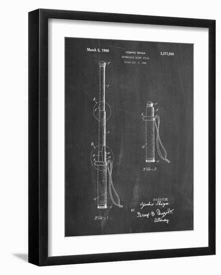 PP970-Chalkboard Night Stick Patent Poster-Cole Borders-Framed Giclee Print