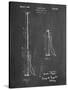 PP970-Chalkboard Night Stick Patent Poster-Cole Borders-Stretched Canvas