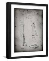 PP970-Faded Grey Night Stick Patent Poster-Cole Borders-Framed Giclee Print