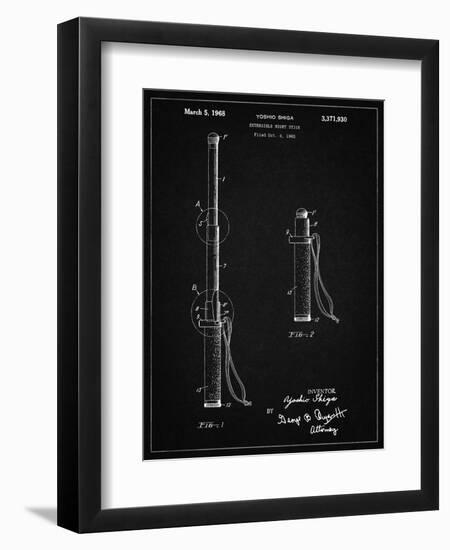 PP970-Vintage Black Night Stick Patent Poster-Cole Borders-Framed Giclee Print