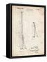 PP970-Vintage Parchment Night Stick Patent Poster-Cole Borders-Framed Stretched Canvas