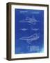 PP972-Faded Blueprint Northrop F-23 Fighter Stealth Plane Patent-Cole Borders-Framed Giclee Print