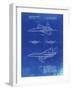 PP972-Faded Blueprint Northrop F-23 Fighter Stealth Plane Patent-Cole Borders-Framed Giclee Print