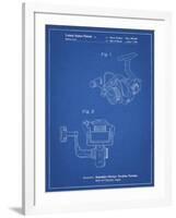 PP973-Blueprint Open Face Spinning Fishing Reel Patent Poster-Cole Borders-Framed Giclee Print