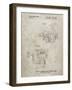 PP973-Sandstone Open Face Spinning Fishing Reel Patent Poster-Cole Borders-Framed Giclee Print