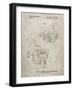 PP973-Sandstone Open Face Spinning Fishing Reel Patent Poster-Cole Borders-Framed Giclee Print