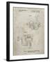 PP973-Sandstone Open Face Spinning Fishing Reel Patent Poster-Cole Borders-Framed Giclee Print