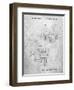 PP973-Slate Open Face Spinning Fishing Reel Patent Poster-Cole Borders-Framed Giclee Print