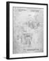 PP973-Slate Open Face Spinning Fishing Reel Patent Poster-Cole Borders-Framed Giclee Print