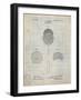 PP975-Antique Grid Parchment Ophthalmoscope Patent Poster-Cole Borders-Framed Giclee Print