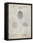 PP975-Antique Grid Parchment Ophthalmoscope Patent Poster-Cole Borders-Framed Stretched Canvas