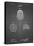 PP975-Black Grid Ophthalmoscope Patent Poster-Cole Borders-Stretched Canvas