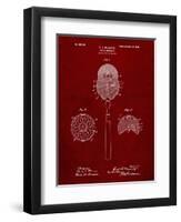 PP975-Burgundy Ophthalmoscope Patent Poster-Cole Borders-Framed Giclee Print