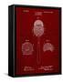 PP975-Burgundy Ophthalmoscope Patent Poster-Cole Borders-Framed Stretched Canvas