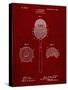 PP975-Burgundy Ophthalmoscope Patent Poster-Cole Borders-Stretched Canvas