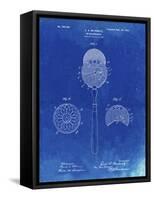 PP975-Faded Blueprint Ophthalmoscope Patent Poster-Cole Borders-Framed Stretched Canvas