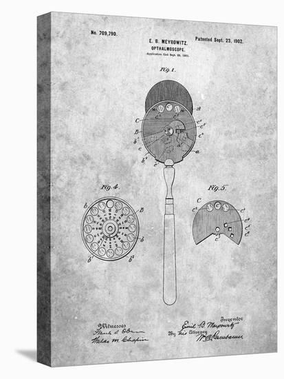 PP975-Slate Ophthalmoscope Patent Poster-Cole Borders-Stretched Canvas