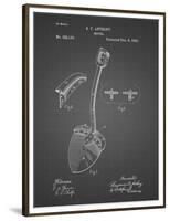 PP976-Black Grid Original Shovel Patent 1885 Patent Poster-Cole Borders-Framed Premium Giclee Print