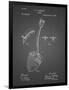 PP976-Black Grid Original Shovel Patent 1885 Patent Poster-Cole Borders-Framed Premium Giclee Print