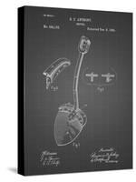 PP976-Black Grid Original Shovel Patent 1885 Patent Poster-Cole Borders-Stretched Canvas