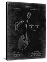 PP976-Black Grunge Original Shovel Patent 1885 Patent Poster-Cole Borders-Stretched Canvas