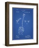 PP976-Blueprint Original Shovel Patent 1885 Patent Poster-Cole Borders-Framed Giclee Print