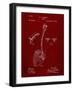 PP976-Burgundy Original Shovel Patent 1885 Patent Poster-Cole Borders-Framed Giclee Print