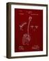 PP976-Burgundy Original Shovel Patent 1885 Patent Poster-Cole Borders-Framed Art Print
