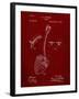 PP976-Burgundy Original Shovel Patent 1885 Patent Poster-Cole Borders-Framed Giclee Print