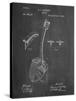 PP976-Chalkboard Original Shovel Patent 1885 Patent Poster-Cole Borders-Stretched Canvas