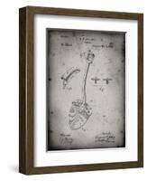 PP976-Faded Grey Original Shovel Patent 1885 Patent Poster-Cole Borders-Framed Giclee Print