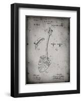 PP976-Faded Grey Original Shovel Patent 1885 Patent Poster-Cole Borders-Framed Giclee Print