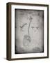 PP976-Faded Grey Original Shovel Patent 1885 Patent Poster-Cole Borders-Framed Giclee Print