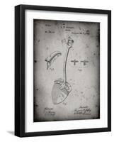 PP976-Faded Grey Original Shovel Patent 1885 Patent Poster-Cole Borders-Framed Giclee Print