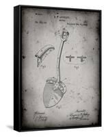 PP976-Faded Grey Original Shovel Patent 1885 Patent Poster-Cole Borders-Framed Stretched Canvas